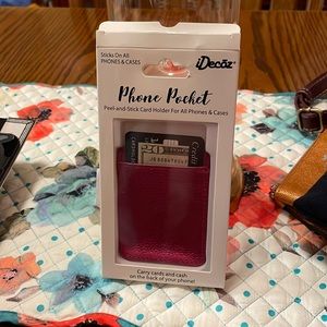 Phone pocket. Peel and stick